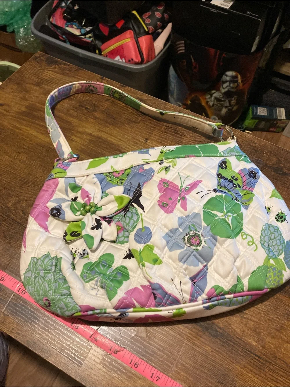 Vintage Vera Bradley white floral purse